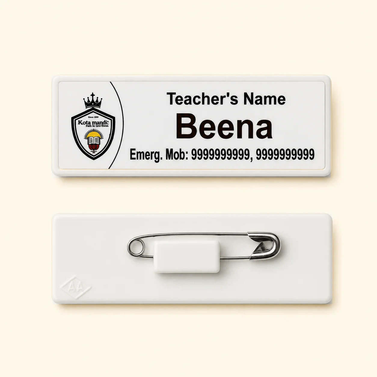 Pasting Name Badge